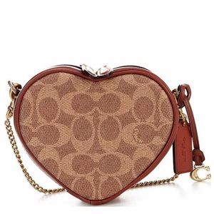 Authentic coach heart bag